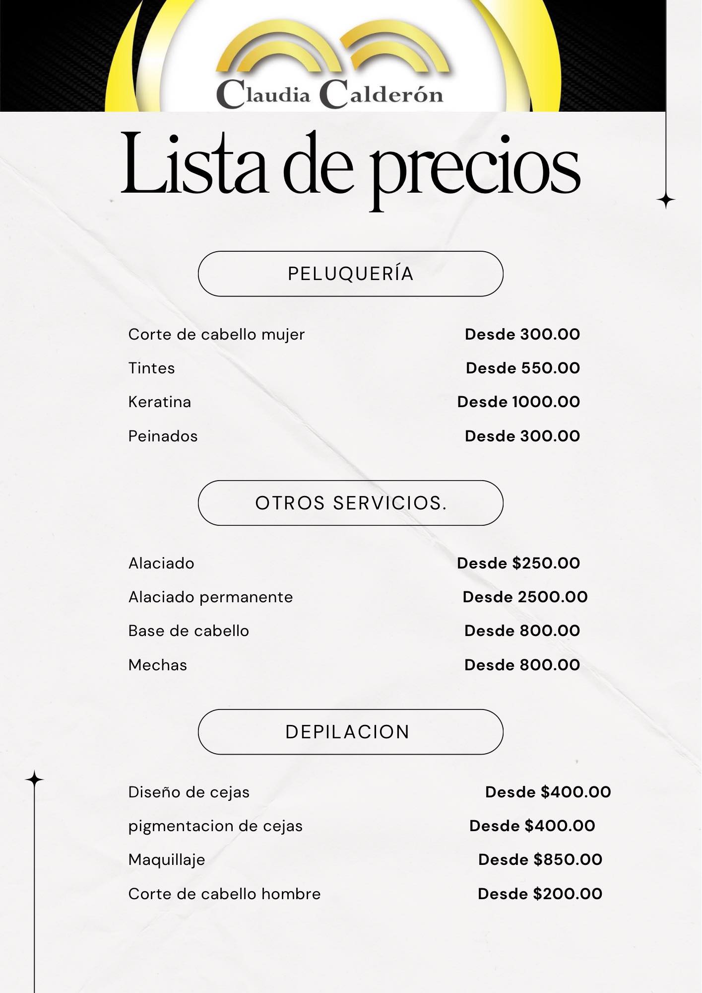 Lista de Precios